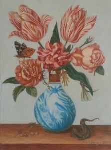 Still-Life with Bouqet of Flowers study from netherlands painters 2
